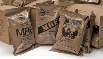 American MRE Meals-Ready-To-Eat 6 Packs Mixed Genuine U.S. Military