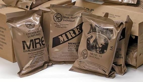 American MRE (Meals-Ready-To-Eat) 6 Packs Mixed Genuine U.S. Military