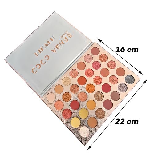 Retoo Paleta de Sombras de Ojos 35 Colores Maquillaje Profesional Polvo de Colores de Larga Duración Paleta de Maquillaje Cosméticos Brillo Mate Altamente Pigmentados - imagen 8