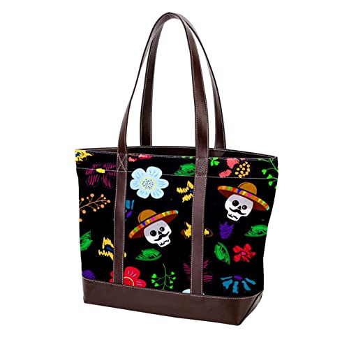 Sac fourre-tout femme avec grand compartiment et imprimé carte