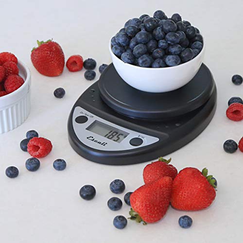 Escali Primo Lightweight Scale, Standard, Black