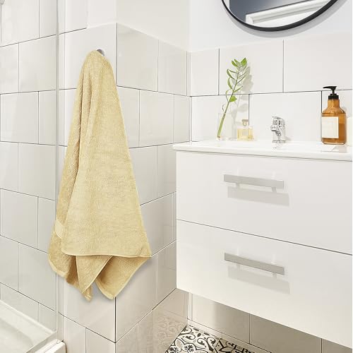 Utopia Towels 4 Pack Premium Bath Towels Set, 27 by 54 Inches, 100% Ring Spun Cotton 600GSM, Lightweight and Highly Absorbent Quick Drying Towels, Perfect for Daily Use, Beige - Image 5