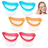 Augendusche 6 Stück Augenbadewanne,Silikon Augen Bade Tasse 10ml Tragbare Augen Badewanne,Augenspülung zur Reinigung von Brillenzubehör(Pink,Blau,Orange)