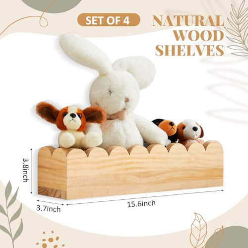 Pinkunn-Set-of-4-Scalloped-Floating-Shelves-156-Inch-Scalloped-Shelves-for-NurseryNatural-Wood-Nursery-Book-Shelves-Scalloped-Book-Shelf-for-Kids-Toddlers-Nursery-Bedroom-Wall-Decor Pinkunn Set of 4 Scalloped Floating Shelves 156 Inch Scalloped Shelves for NurseryNatural Wood Nursery Book Shelves Scalloped Book Shelf for Kids Toddlers Nursery Bedroom Wall Decor