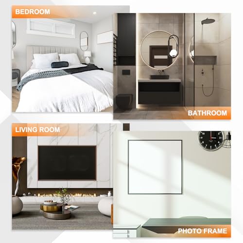 HARFINGTON Metal Wall Trim 13.1ft x 1.57" Peel and Stick Molding Trim Self Adhesive Stainless Steel Electroplate Finish Metal Strip Trim for Wall Ceiling Mirror Frame Border Edge, Gold by HARFINGTON - Image 6