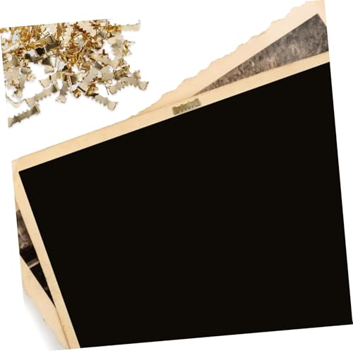 Image of 100pcs Frame Backing Hangers Picture Hangers for Easy Installation for Wall Art and Home Decor Strong Clips for Picture Frames