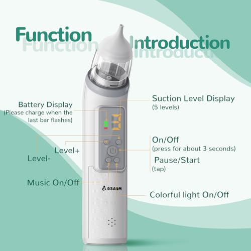 DSANM Electric Nasal Aspirator for Baby: 5-Level Suction - image 7