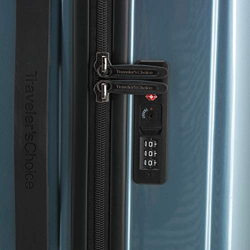 Traveler's Choice Ultimax 30" Hardside Spinner Trunk Luggage,Expandable, Teal #TOP5