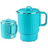 0.8L Small Portable Electric Kettle with Foldable Handle...