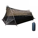 Tienda de campaña ligera para dos personas con protección contra insectos y características a prueba de viento para los amantes de la naturaleza