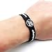ZWH Fútbol Jugadores fábrica de Pulsera de Silicona-C Directa con los Aficionados Ajustable de la muñeca de Movimiento Personalizado Pulsera en Movimiento (Color : Black)