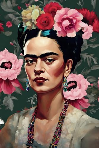 Premium Notebook Rose el Rose Frida Kahlo Collektion A5 120 squared pages (German Edition) image 2