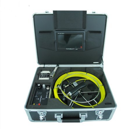 Waterproof sewer drain pipe inspection camera with 20m cable and 7 inch monitor