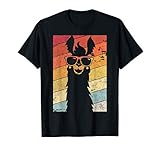 Lama, Llama Shirt. Jahrgang Alpaka, alpaca T-Shirt. Retro Vintage lustiges Lama, Tier Liebhaberin Shirt.