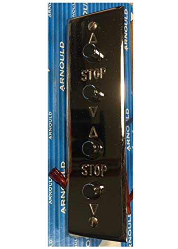 Arnould 472V21C21C09 - Interrupteur 4 boutons poussoir + flèches Europa miroir 125x35mm - Chrome