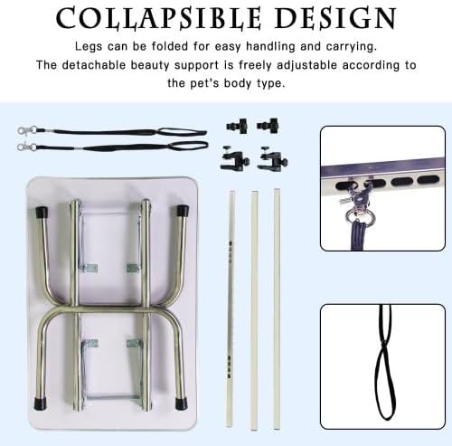 42" Folding Dog Pet Grooming Table - Safe, Stable, and Convenient