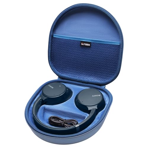 Image of LTGEM EVA Hard Case for Sony WHCH710N / WH-CH 720N / WHCH700N Wireless Bluetooth Noise Canceling Over The Ear Headphones - Travel Protective Carrying Storage Bag（Blue+Blue）