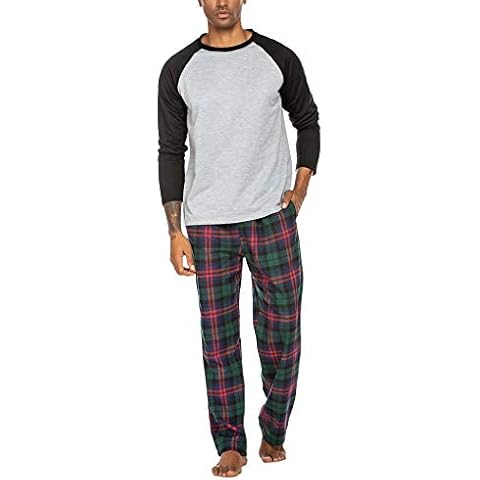 Ekouaer Men's Long Sleepwear Pyjama Set Cover