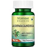 Morpheme Remedies Ashwagandha Withania Somnifera Pure Extract 500 mg - 60 Veg Capsules