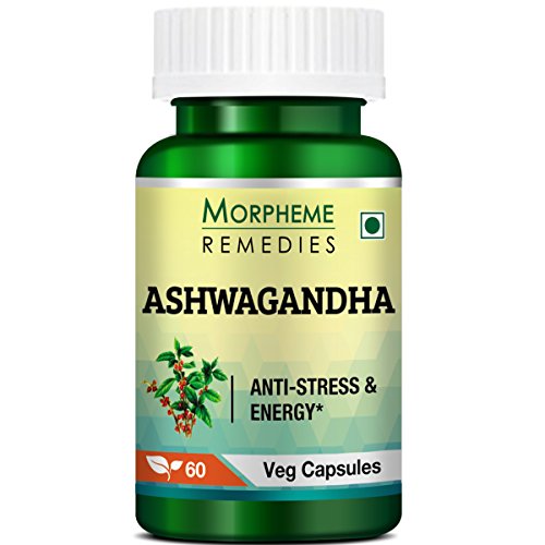 Morpheme Remedies Ashwagandha Withania Somnifera Pure Extract 500 mg - 60 Veg Capsules