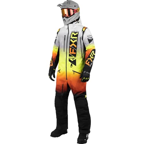 FXR Men's Helium Insulated Monosuit 2025 (White Lightening - X-Large)
