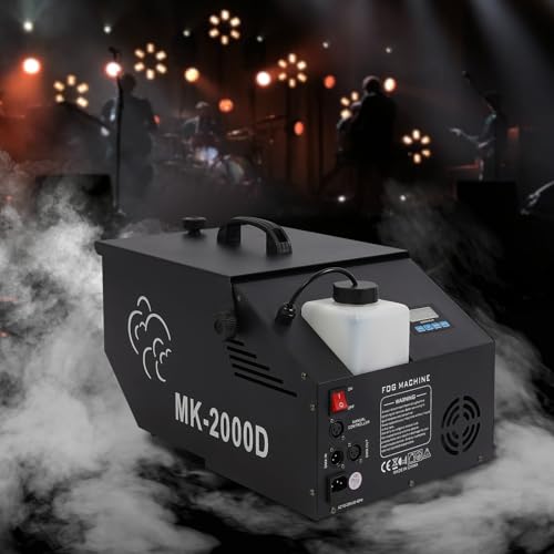 ARPITUYN Low-Lying Fog Machine, 1200W DJ Wedding Stage Fogger with 4 Control Modes, Great Stage Smoke Effect, Portable Fog Machine with Remote Control and LCD Display for Wedding Party