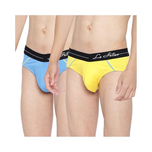 Image of La Intimo Cotton Power Solid Brief for Men Innerwear | Antimicrobial Underwear for Men