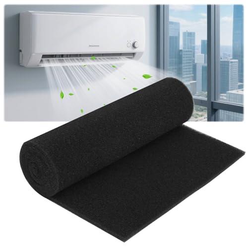 15.7' x 59' Air Conditioner Filters, Washable Cut to Fit Foam Replacement Filter, Reusbable Air...