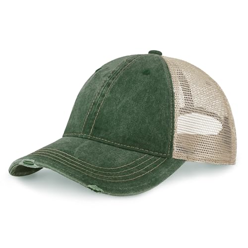 Image of ChoKoLids Vintage Distressed Trucker Hat Adjustable Back Unisex Headwear