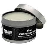 RMP Finishes Furniture Wax Sealant for Painted Furniture, Paint Sealer Topcoat for Cabinets, Unfinished Wood Decor, Beeswax, Clear, 4 oz.