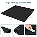 WUDIALIEN Portable Air Conditioner Silicone Mat, Ice Maker Mat (Black, 20'' x 20'')