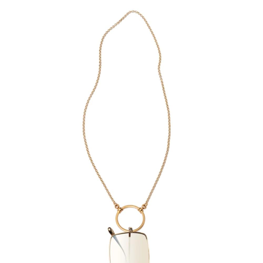 805SG La Loop Brillenhalter mit Drehscharnier, satiniertes Gold-Finish, Brillenträger für Reisen, Arbeit, Training und modische Präsentation
