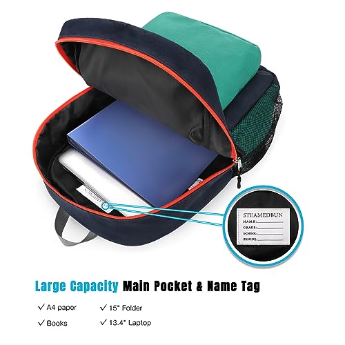 Image of STEAMEDBUN Kids Backpack for Boys,Kindergarten Backpack for Toddler Boys Age 3-6