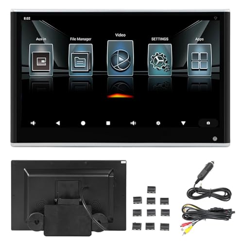 Reproductor de vídeo para reposacabezas 4K con WiFi y pantalla táctil de 11.6 pulgadas