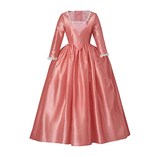 MyheroCos Womens Hamilton Elizabeth Schuyler Dress Gown Pink-XXL