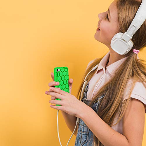 Fintie Silicone Case For Ipod Touch 7 Ipod Touch 6 Ipod Touch 5 - (Honey Comb Series) Impact Shockproof Anti Slip Soft Protective Cover For Ipod Touch 7Th 6Th 5Th, Green #TOP5