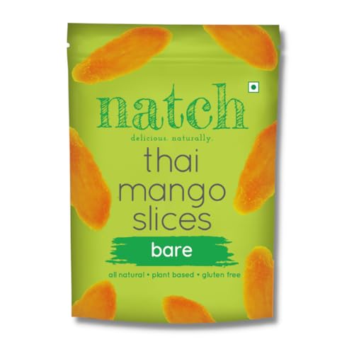 Natch Dried Thai Mango Slices, 100% All Natural, Vegan, Gluten Free, No...