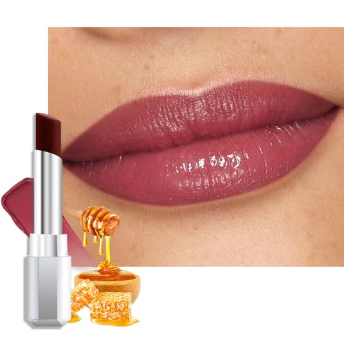 Image of evpct Dark Cherry Jam Honey Lipstick Tinted Lip Balm Oil Stick Women, 10 | Sheer Lightweight, Moisturizing, Shine, Volumizing, Hydrating Nourishing Serum for Glossy Nourished Lips, Cruelty-Free Vegan