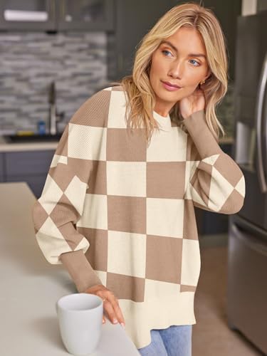 Image of EFAN Womens Oversized Sweaters Batwing Sleeve 2026 Fall Fashion Outfits