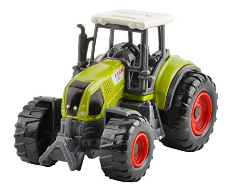 ISO TRADE Farm Set 6 landwirtschaftliche Maschinen Spielzeug Kinder Traktoren Anhänger