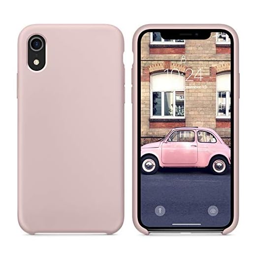SURPHY Funda iPhone XR, Carcasa iPhone XR Silicona Anti Choques con Forro Suave de Microfibra, Funda Case Teléfono Anti-rañazos de para iPhone XR 6.1 Pulgadas(2018), Rosa