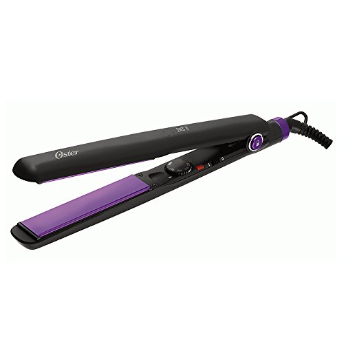 Amazon.com: Oster hcstfi1600 1-Inch Frizz Control alisador de cabello Flat  Iron, BLACK-PURPLE : Belleza y Cuidado Personal
