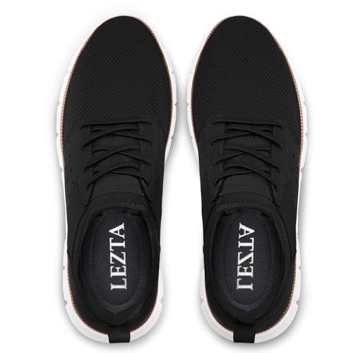 LEZTA Men‘s Casual Shoes Fashion Sneakers Quickly Put on Men's Dress Shoes Lightweight Breathable Mesh Oxfords Walking Shoes3