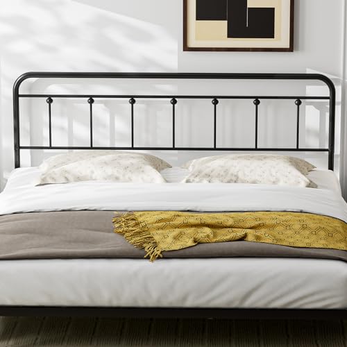 Kzngk Black Metal King Size Headboard, Height Adjustable thumb #6