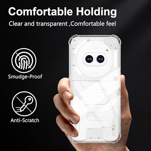 Image of CoverLine Back Cover Shockproof Silicone Protective Back Case Nothing Phone 2a / Nothing Phone (2a) Plus -Transparent
