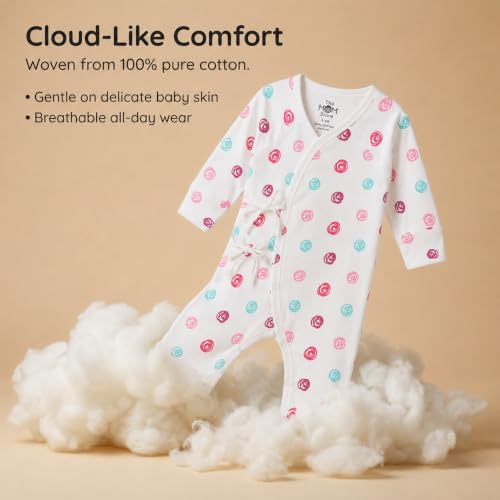Image of The Mom Store Baby Romper Jabla Style Combo For Boys And Girls | Cotton | Soft Infant Bodysuit | Trendy Stylish Sleepwear For Newborn Baby | Printed | Unisex Comfortable Everyday Baby Wear