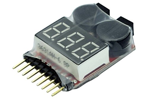 Preisvergleich Produktbild YUKI MODEL LiPo-Checker / 1-8s / im Schrumpfschlauch / einstellbar