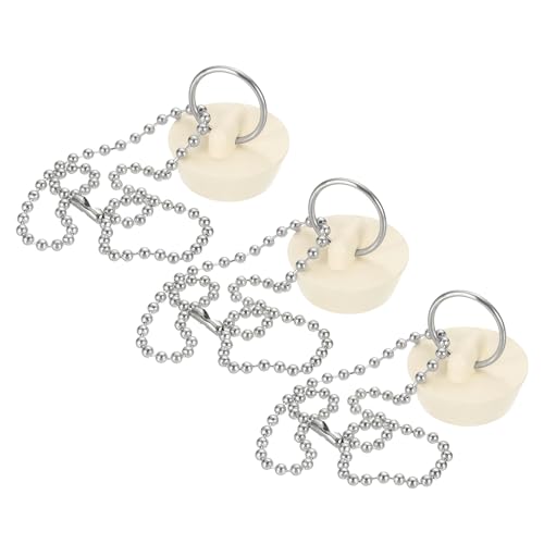 Tapón de Desagüe de Goma para Bañera 3Pcs