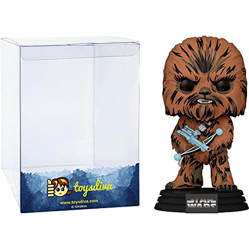 Chewbacc A (Target Exc): P O P ! Vinyl Figurine Bundle With 1 Compatible 'Toysdiva' Graphic Protector (570 - 66622 - B)