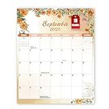Calendar 2025 uk Family Planner, Approx. A3 2025 Calendar, 18 Month Family Calendars 2025, Calendars 2025 Month to View, calender from July 2025-Dec. 2026 for Personal Organisers Kitchen - Flower - Image 1